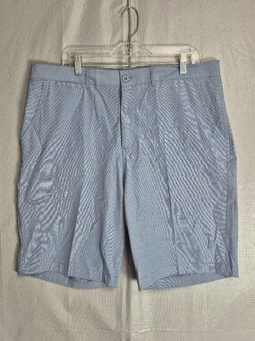 Johnnie-O Chino Shorts Mens 38 Blue Stretch Cotton Preformance NWT